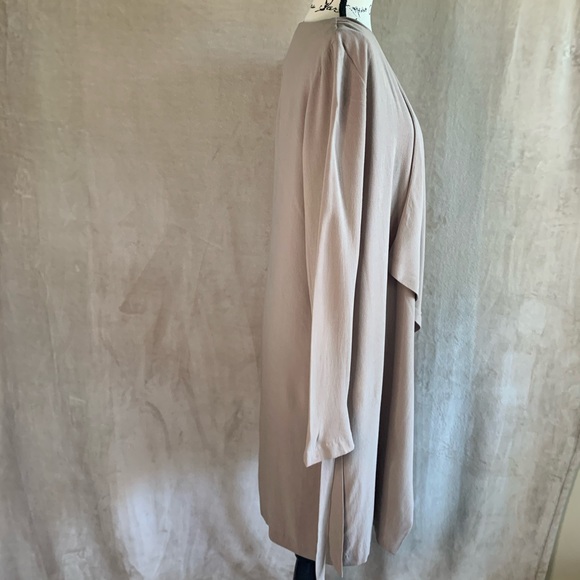 MUSTARD SEED Duster Boho Taupe Open Drape SMALL - Picture 4 of 11